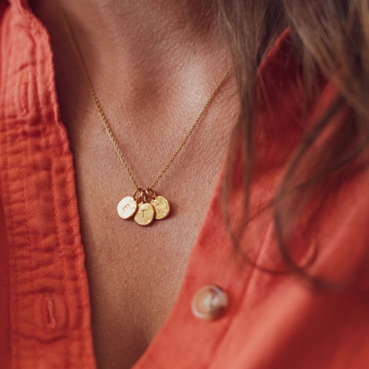 Collier personnalis&eacute; initiales