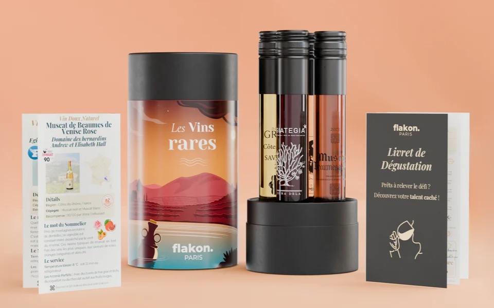 Flakon : dégustation de vin